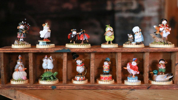 Wee Forest Folk 12 Days of Christmas TD-8 "Eight Maids a-Milking" Limited